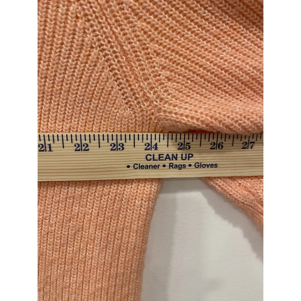 Talbots Plus Cardigan Button Front Sweater Peach Size 2X Librarian Sweater